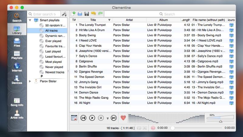 Music player like clementine for mac os x 10 13 download