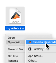 Cómo abrir archivos MP4 en Mac con Elmedia