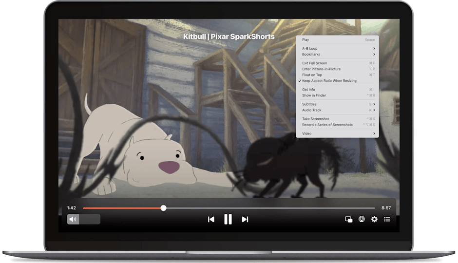 Aplicativo Movie Player para Mac